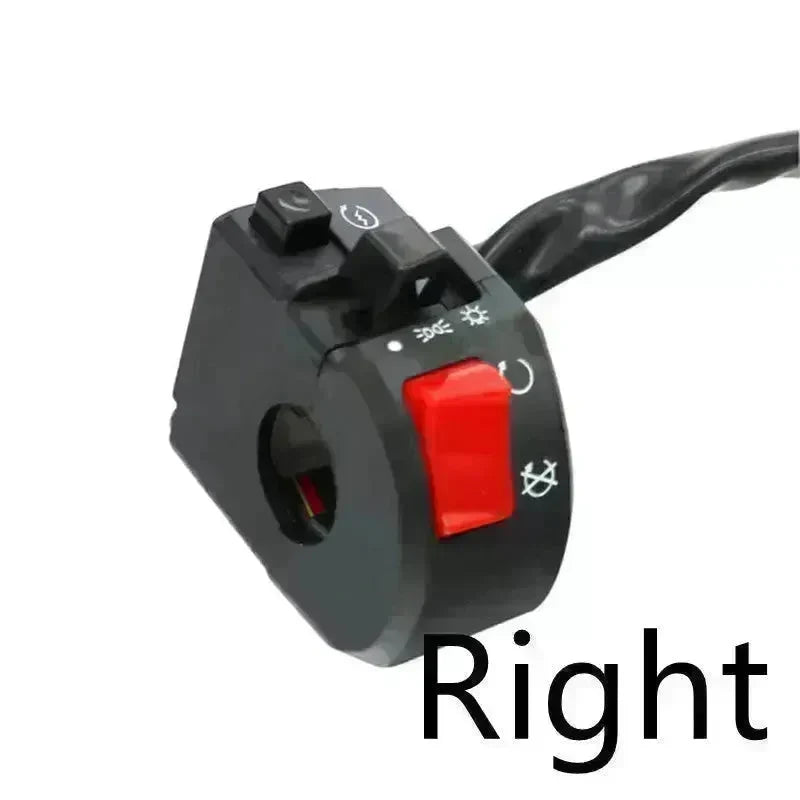 Motorcycle Horn Button Switch Motorbike Turn Signal Electric Fog Lamp Light Start Handlebar Controller Switches - EX-STOCK CANADA