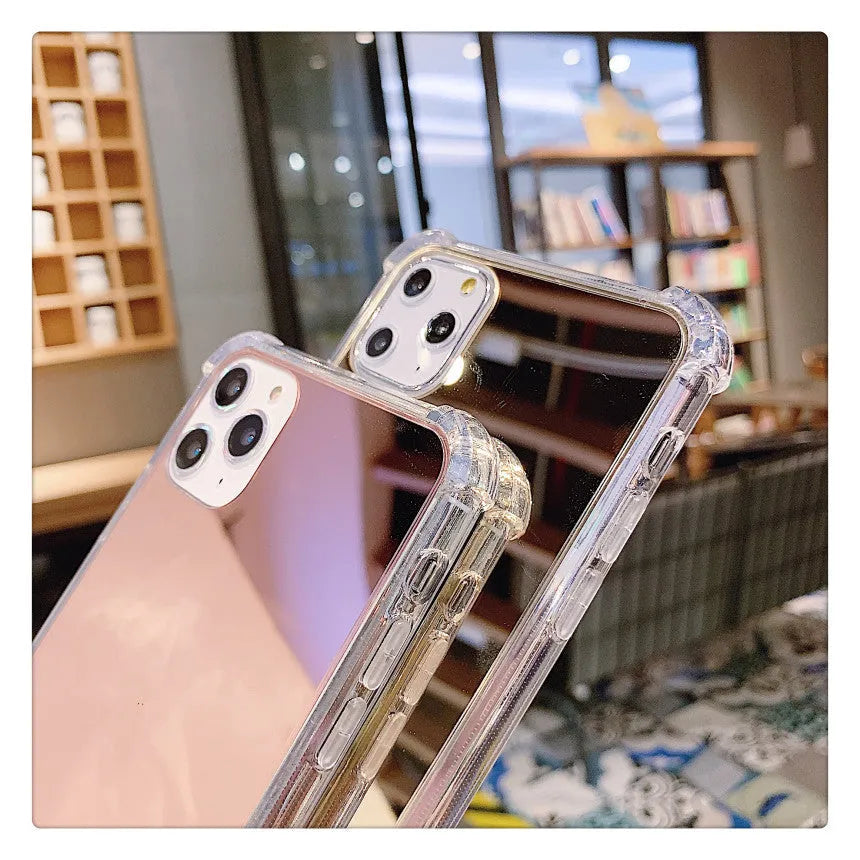 Soft rubber Mirror Phone Case women iphone case - EX-STOCK CANADA