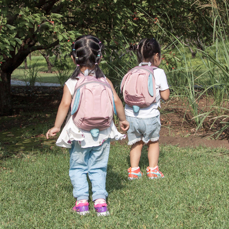 Cute Bunny Anti-Lost Toddler Backpack – Kindergarten Kids School Bag | Gray Green & Gray Powder