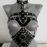 Pu Leather Erotic Fetish Dress Adult Erotic Camisole BDSM Sex Bondage Women Sex Body Strap wear Lingerie - EX-STOCK CANADA