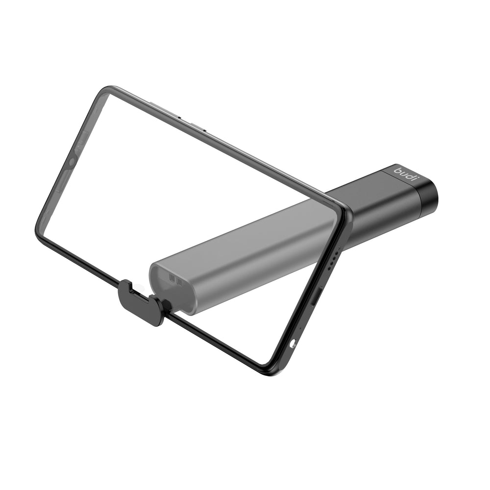 Handheld magnifier with a rectangular lens on a white background