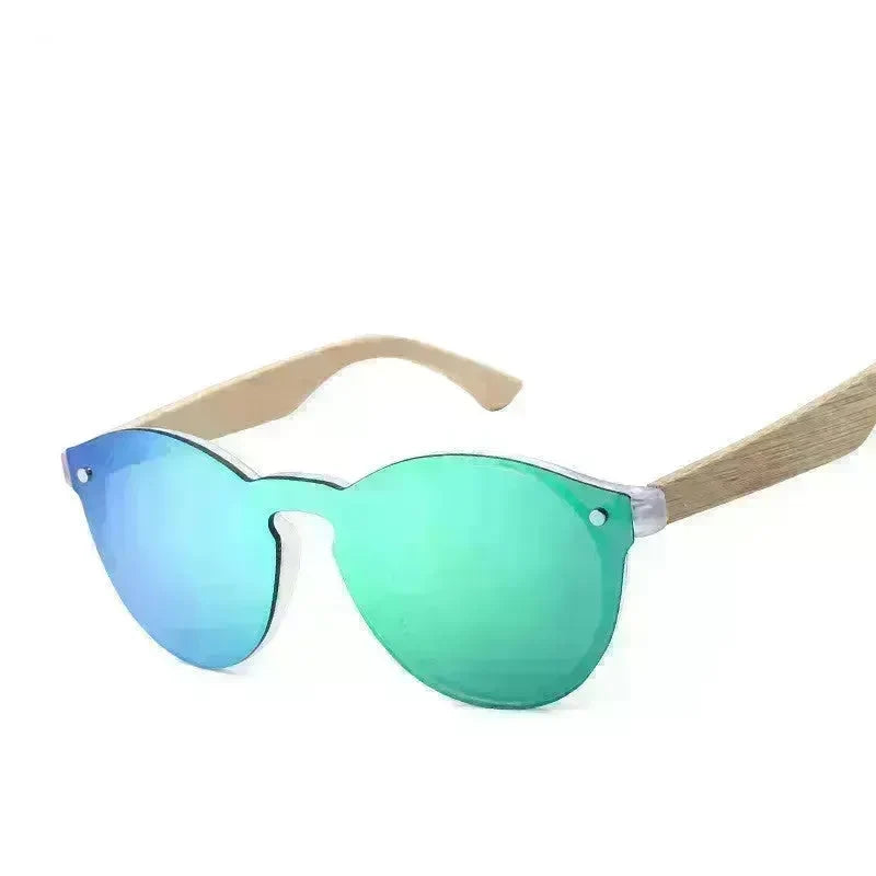 Unisex Vintage Sunglasses Color Film  Bamboo Wood Fashion Retro Glasses For Men And Women - EX-STOCK CANADA