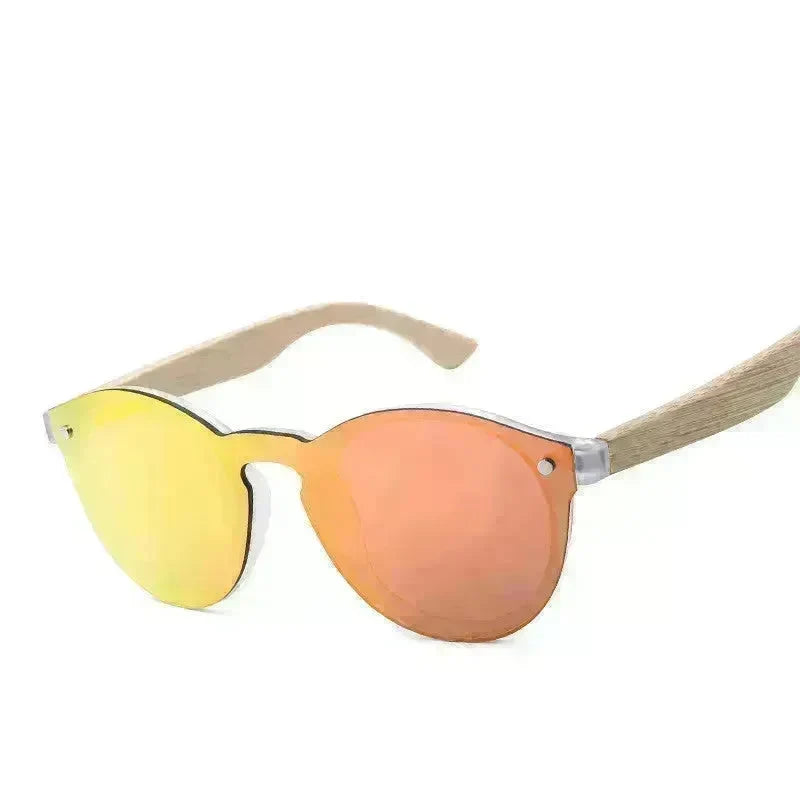 Unisex Vintage Sunglasses Color Film  Bamboo Wood Fashion Retro Glasses For Men And Women - EX-STOCK CANADA