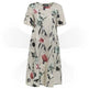 Bohemian Summer Print Loose Floral Dress For Women mum Dresses - EX-STOCK Canada
