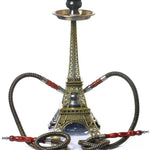 Eiffel Tower Arabian Shisha Double Pipe Hookah Set - EX-STOCK Canada