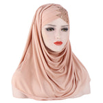 Glitter Scarf For Women, Muslim Headband, Turban, Glitter, Solid Color, Jersey, Hijabs, - EX-STOCK Canada