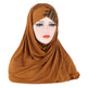 Glitter Scarf For Women, Muslim Headband, Turban, Glitter, Solid Color, Jersey, Hijabs, - EX-STOCK Canada