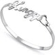 Customized Name Bracelet Personalized Custom Bangles Stainless Steel Jewelry - EX-STOCK Canada