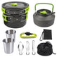 Aluminum camping cookware set – product view 2