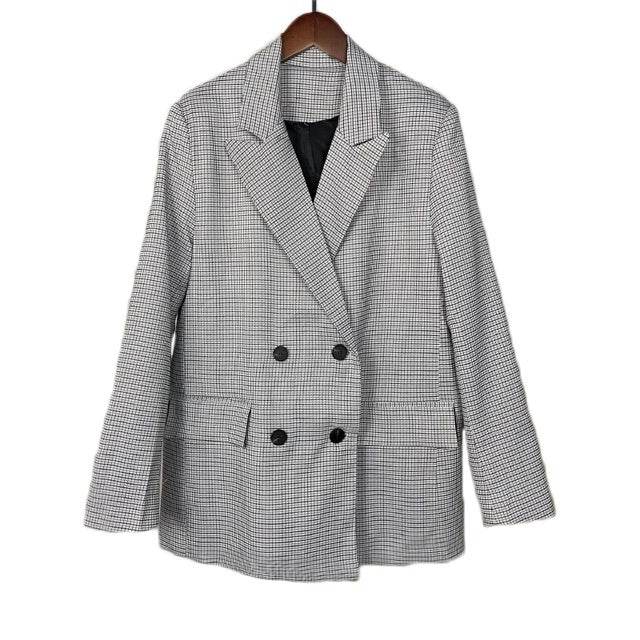 Spring Blazer Women Double Breasted Oversized jacket - EX-STOCK Canada