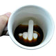 Character Ceramic Middle Finger Cup Coffee Cup With Middle Finger Up - EX-STOCK Canada