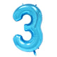 40-Inch Blue Number Foil Balloon – Birthday & Party Decoration (Styles 0–9 + Suit)