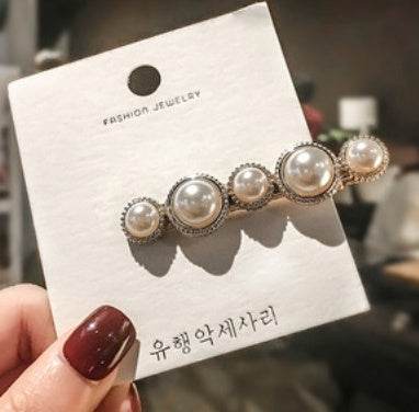 Elegant Pearl Bling Hair Clip - EX-STOCK Canada