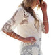 Jastie Bohemian Hollow Out Beach Cover Up Blouse Beach Shirt Women Crochet Lace Top Blusas mujer de moda Summer Tops - EX-STOCK CANADA