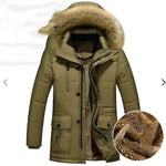 Thick Parka Men Winter Jacket Faux Fur Hoodie Collar - EX-STOCK Canada