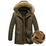 Thick Parka Men Winter Jacket Faux Fur Hoodie Collar - EX-STOCK Canada