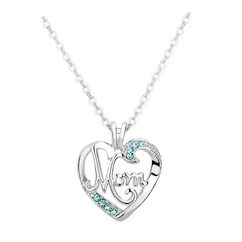 Personalized Lettered Mom Necklace Pendant Mother's Day Gift - EX-STOCK CANADA