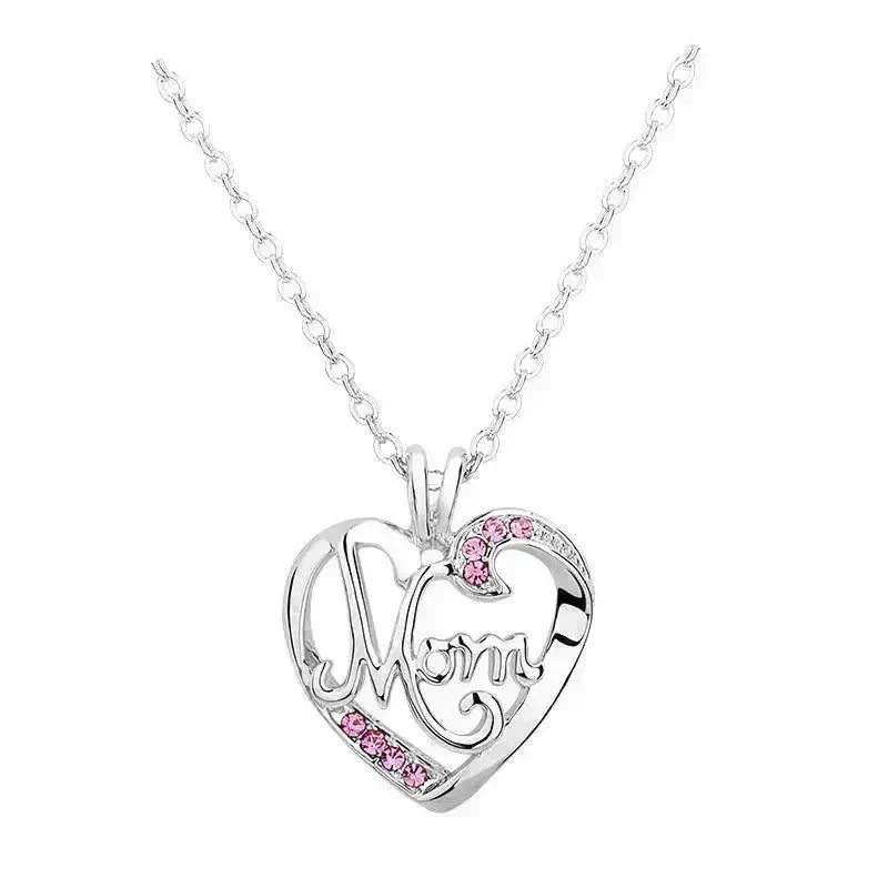 Personalized Lettered Mom Necklace Pendant Mother's Day Gift - EX-STOCK CANADA
