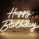 Happy Birthday Neon Sign Light – LED Party Decoration for Birthdays & Events