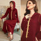 Hand-sewn Diamond Hooded Robe Middle East Dubai Turkey Kurtas and Kurtis - EX-STOCK Canada