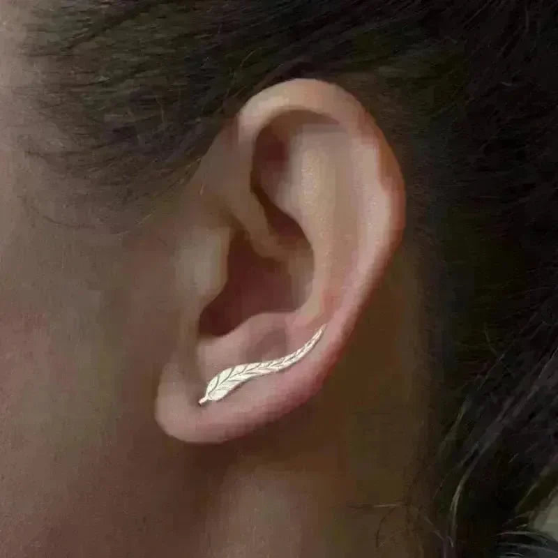 Women's Gold and Silver Stud Earrings - EX-STOCK CANADA