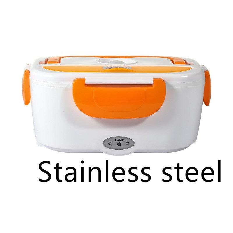 Kitchen Electric Heated Lunch Box Stainless Steel School Car Picnic Food Heating Heater Food Warmer Container EX-STOCK