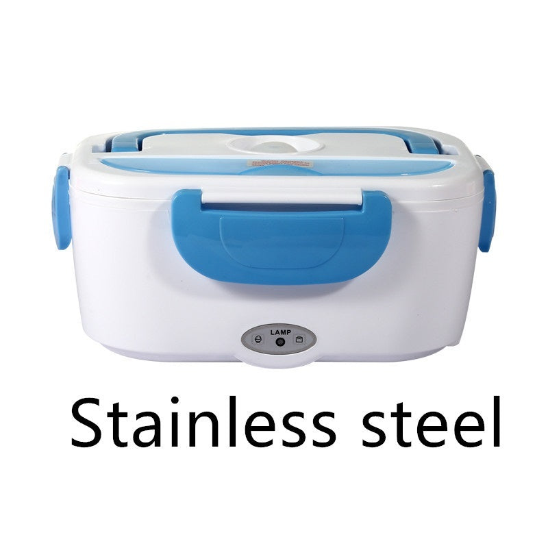 Kitchen Electric Heated Lunch Box Stainless Steel School Car Picnic Food Heating Heater Food Warmer Container EX-STOCK