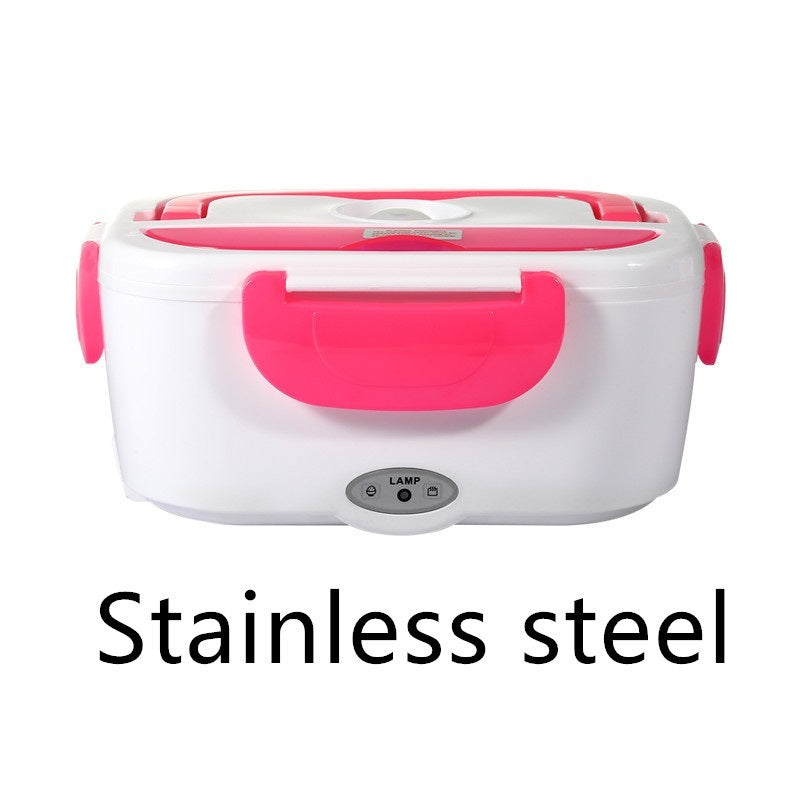 Kitchen Electric Heated Lunch Box Stainless Steel School Car Picnic Food Heating Heater Food Warmer Container EX-STOCK