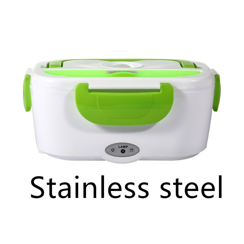 Kitchen Electric Heated Lunch Box Stainless Steel School Car Picnic Food Heating Heater Food Warmer Container EX-STOCK