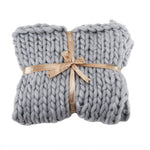 Coarse Wool Blanket Cover Blanket Wool Hand-woven Iceland Blanket Acrylic Blanket Wholesale EX-STOCK Canada 