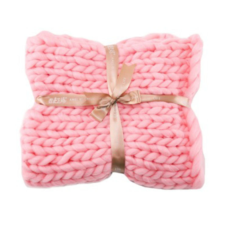 Coarse Wool Blanket Cover Blanket Wool Hand-woven Iceland Blanket Acrylic Blanket Wholesale EX-STOCK Canada 