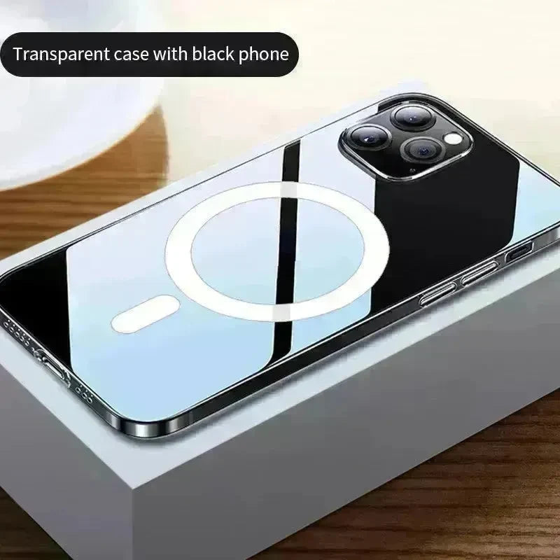 12 Magnetic Phone Case Anti-drop Transparent Protective Cover - EX-STOCK CANADA