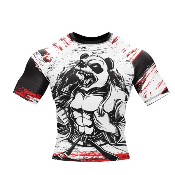 SHREDDED PANDA RASH GUARD - XMARTIAL SLEEVE 
