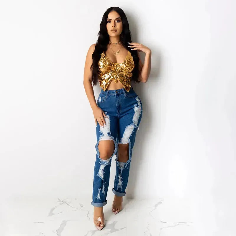 Crop Top Women Summer sleeveless Backless Tops Vintage Tank Top - EX-STOCK CANADA