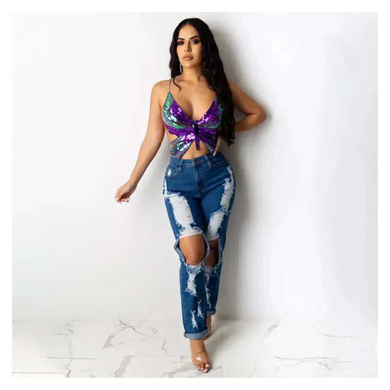 Crop Top Women Summer sleeveless Backless Tops Vintage Tank Top - EX-STOCK CANADA