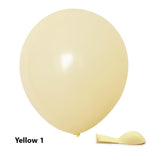 Yellow balloon on a white background