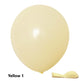 Yellow balloon on a white background