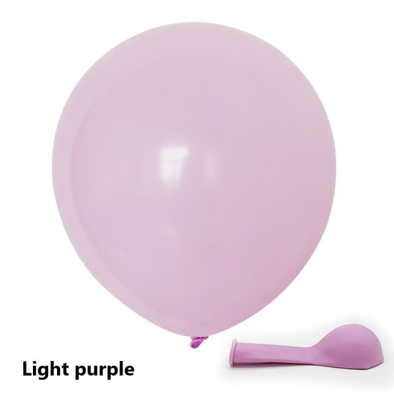 Light purple balloon with deflated version on a white background