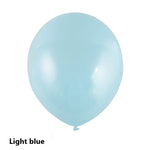 Light blue balloon on a white background