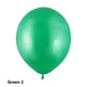 Green balloon labeled 'Green 2' on a white background