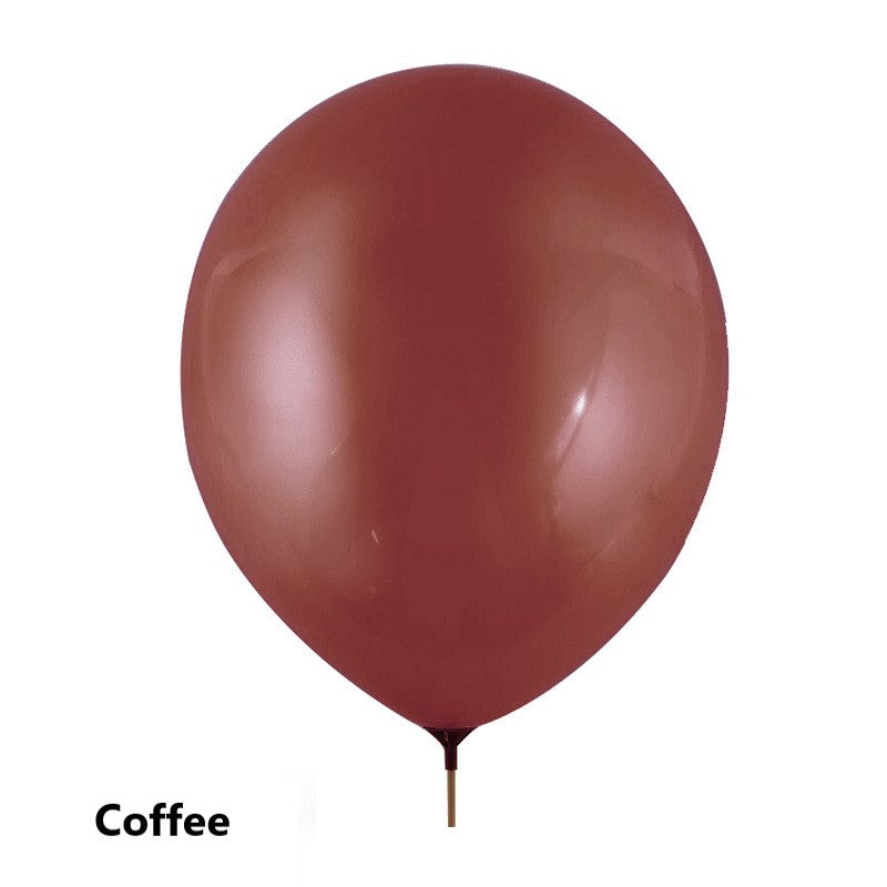 Brown balloon labeled 'Coffee' on a white background