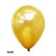 Gold balloon on a white background