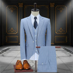 Men's Slim Fit Business Suit Jacket – Acetate Blend, 3 Colors, S–5XL