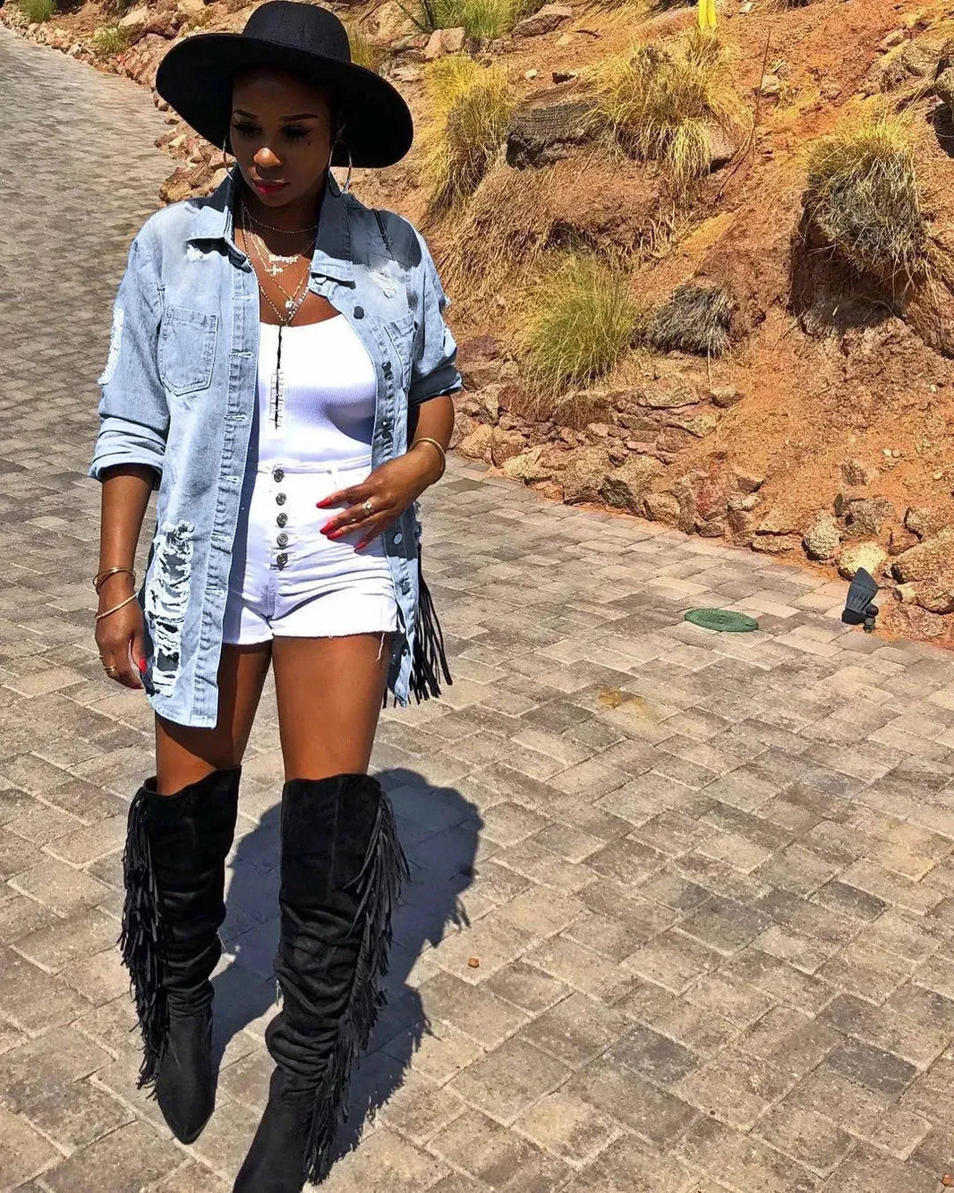 Fashion Ripped Casual Long Sleeve Mini Shirt dress Denim Jacket WOMEN - EX-STOCK CANADA