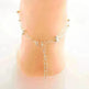 Women Gold and Silver Drop Chain Anklet - EX-STOCK CANADA
