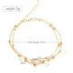 Women Gold and Silver Drop Chain Anklet - EX-STOCK CANADA