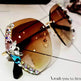 Luxury Rhinestone Square Sunglasses for Women Fashion Outdoor Shades - EX-STOCK Canada