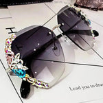 Luxury Rhinestone Square Sunglasses for Women Fashion Outdoor Shades - EX-STOCK Canada