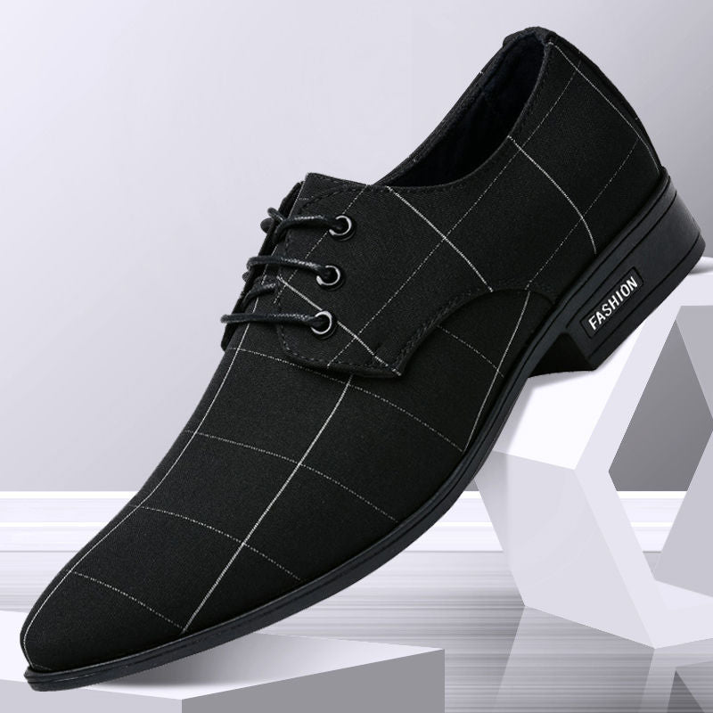 Men's Breathable Canvas Business Dress Shoes – Lightweight Formal Shoes | Canada & USA