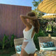 Cover Belly Slim Swimsuit Black Mesh One-piece Bikini Swimsuit Charming Triangle Swimsuit - EX-STOCK CANADA